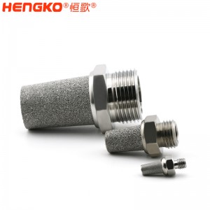 廠家直銷HB型 1/8″ BSP可調氣動消聲器氣節流閥_工業降噪閥門消音氣動環境